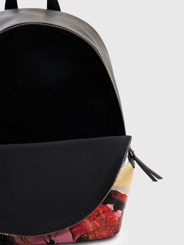 MICKEY black backpack with colorful print - 4