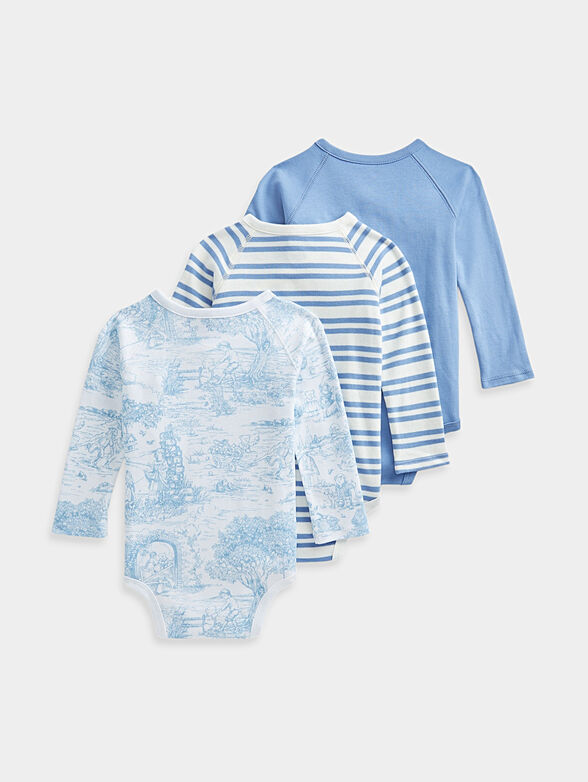 Set of 3 cotton bodysuits - 2