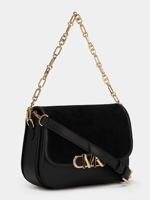 PARKER leather bag with logo accent - 4