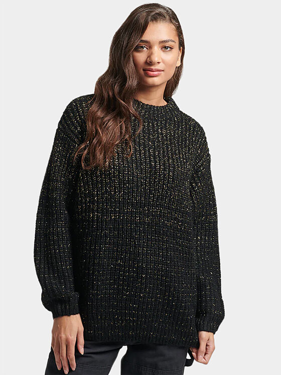 VINTAGE METALLIC sweater with glittering accents - 1