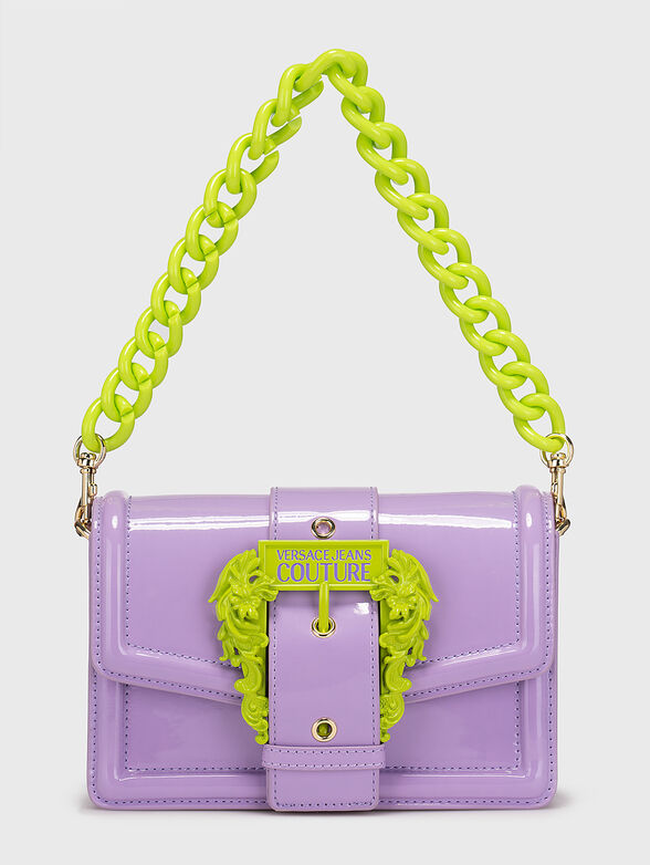 Purple bag with contrasting accent buckle - 1