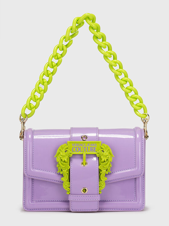 Purple bag with contrasting accent buckle - 1