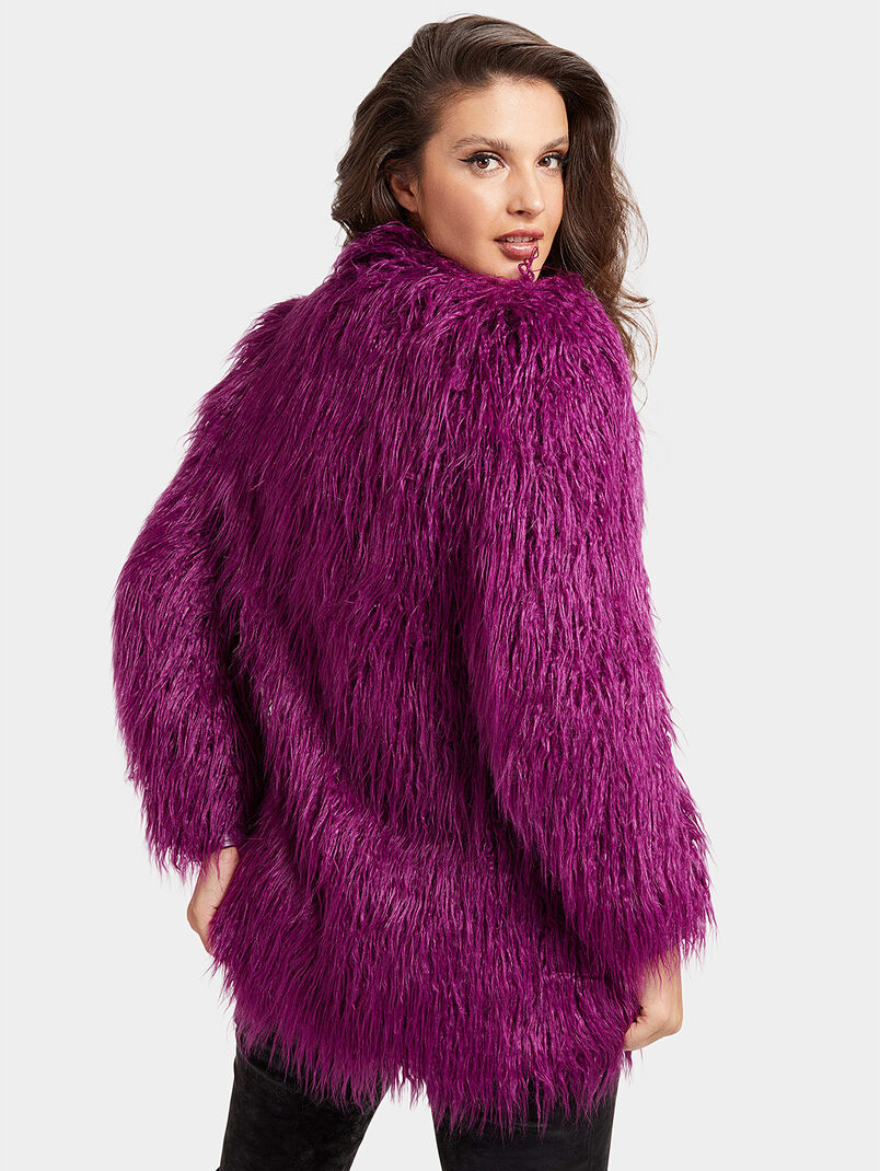 Maurizia shaggy faux-fur coat - 3