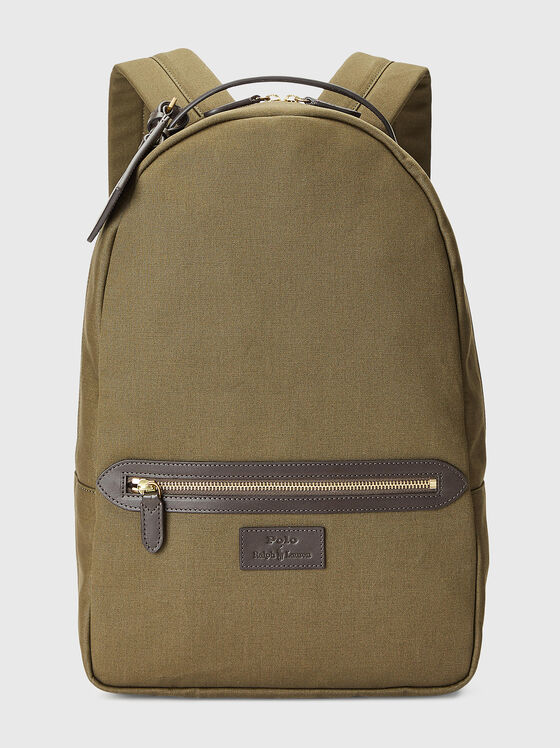 Cotton backpack in green - 1