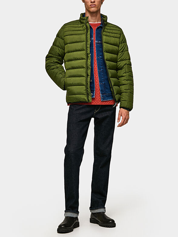 JACK black padded jacket with logo detail - 4