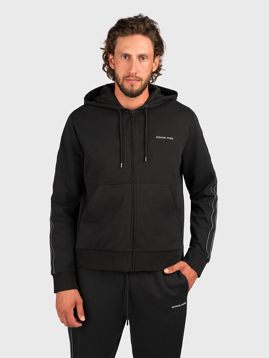 Black sweatshirt with logo details