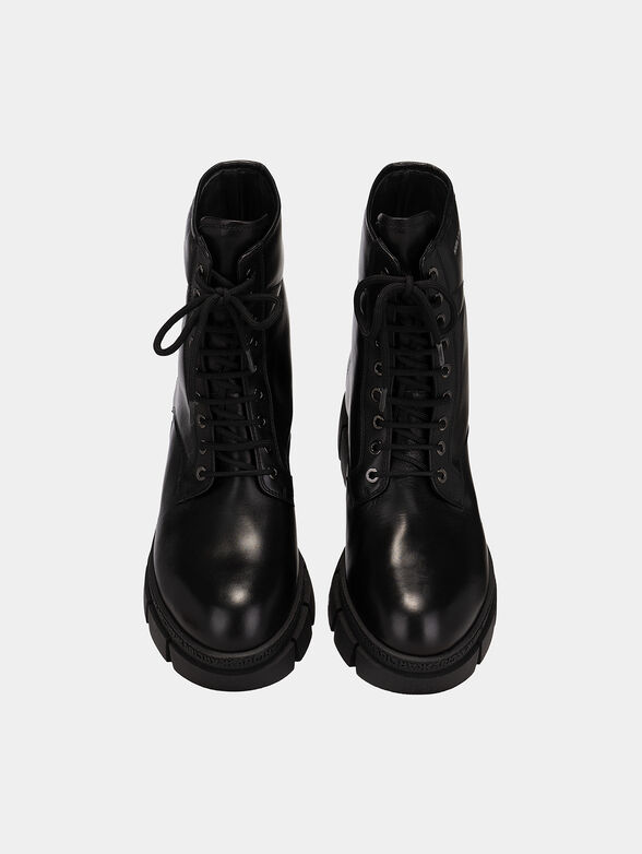 ARIA leather boots with laces - 6