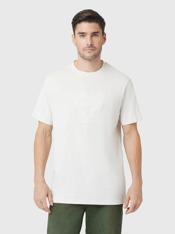 T-shirt with logo embroidery - 1