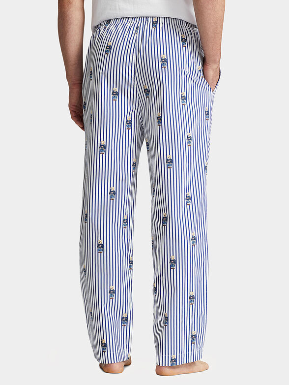 Polo Bear print striped pyjama bottoms - 2