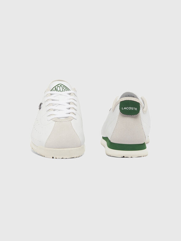 Leather sports shoes with logo - 5