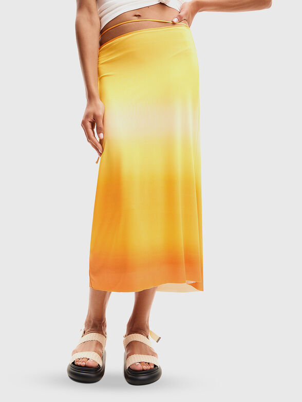 Maxi skirt with ombre effect - 0