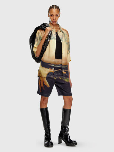 PR-P-TOLL-SHO-SS unisex viscose blend shorts  - 5