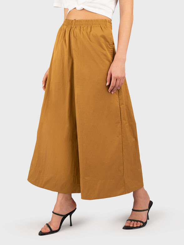 Trousers with high waist and wide legs - 0