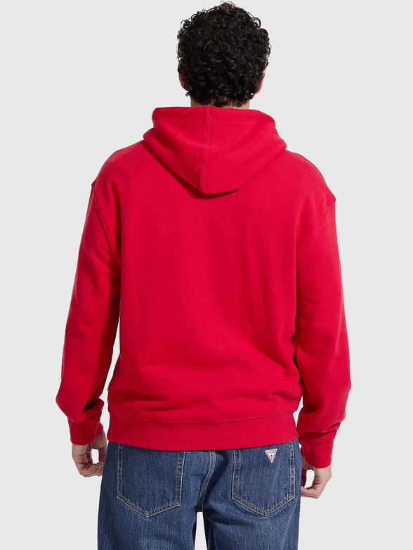 Cotton sweatshirt with hood and logo - 2