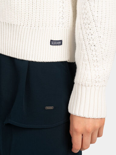 Knitted cardigan with delicate logo detail - 5