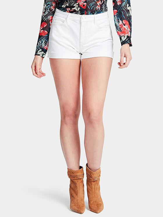 GEMMA White denim shorts - 1
