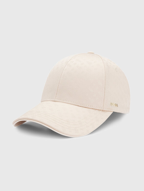 Baseball cap with monogram logo print - 1