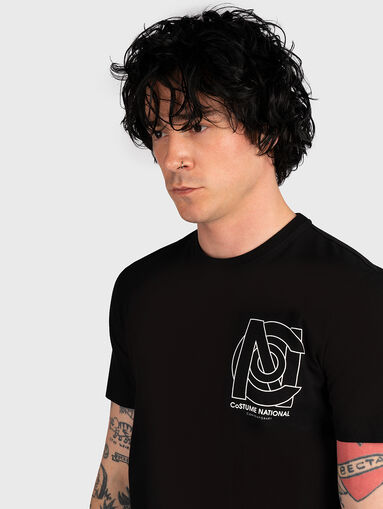 Cotton T-shirt with logo print - 5