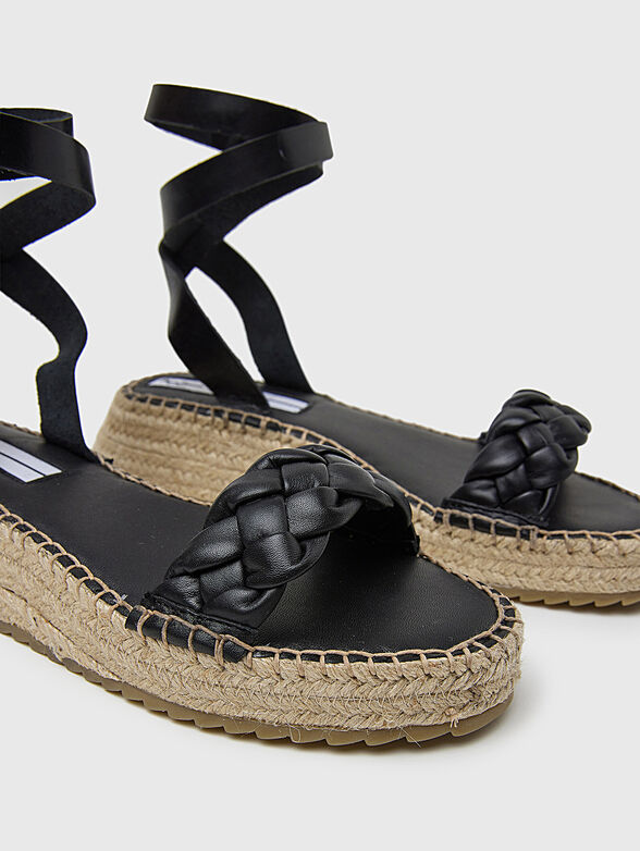 KATE BRAIDED sandals with leather details - 1