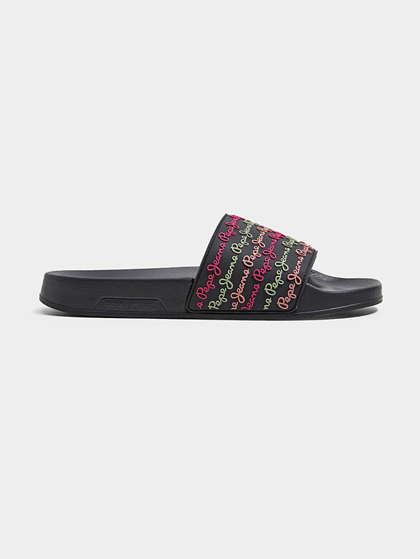 Black sliders with logo - 1