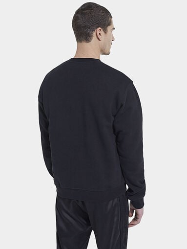 Black sweatshirt with print - 3