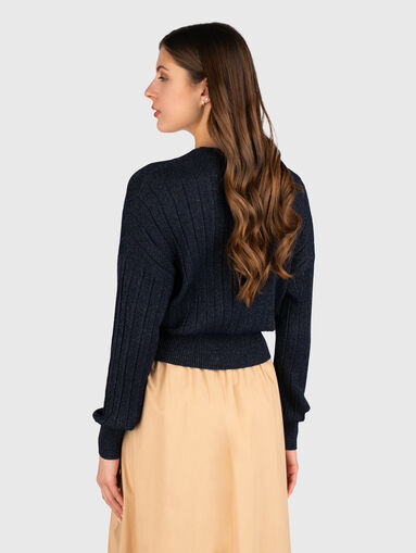 V-neck cardigan with buttons - 3