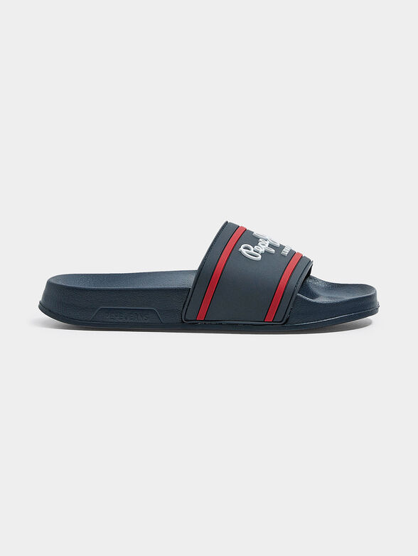 Blue sliders with logo - 1