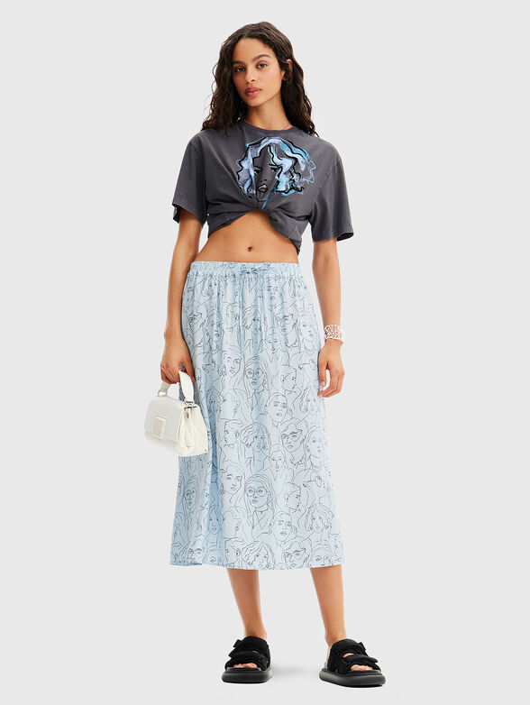 MONA T-shirt with artistic print - 2