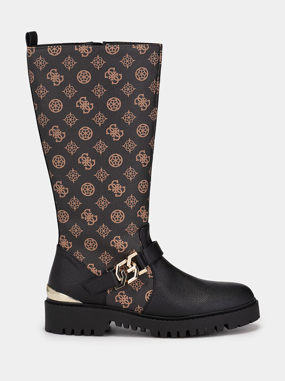 ORYN faux leather boots with 4G logo print - 1