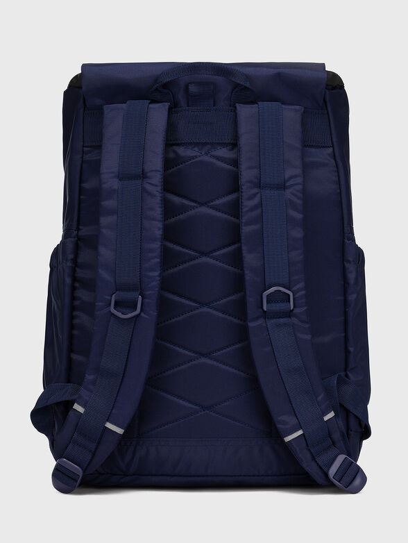 Blue TOPLOADER backpack with logo patch - 2
