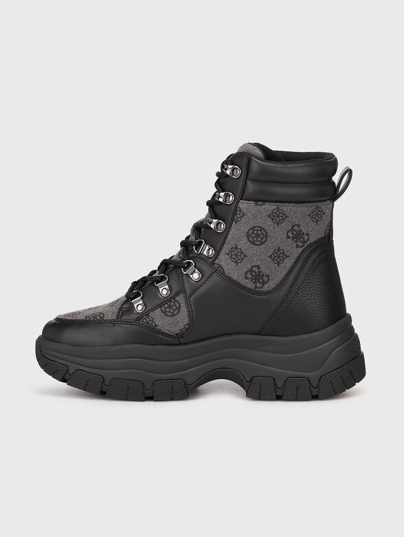 BLIZA boots with monogram print - 4