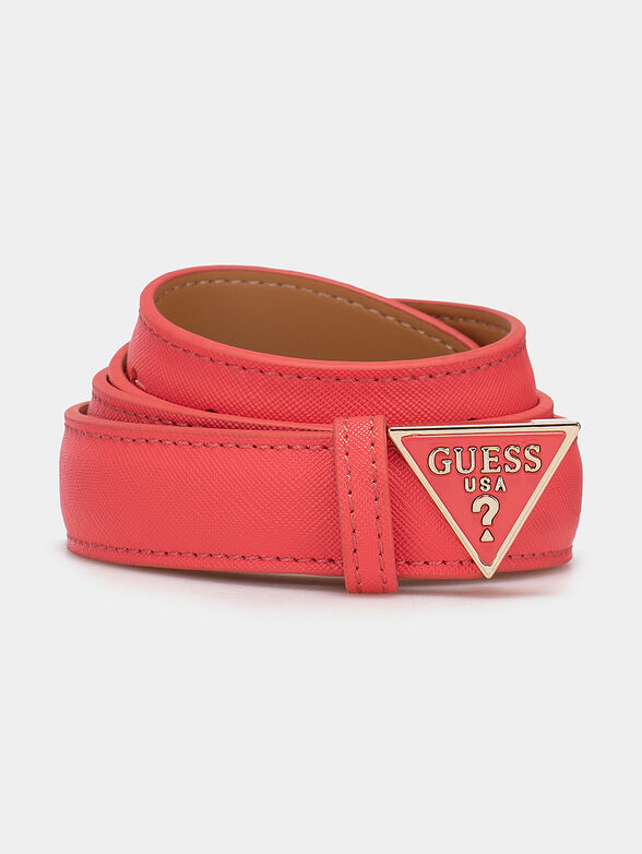 ALEXIE belt with triangle logo buckle - 1