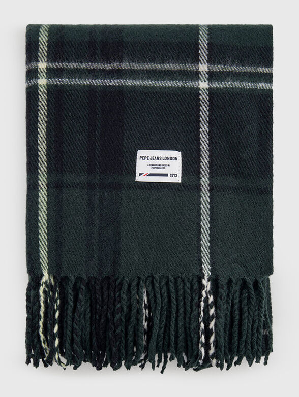 GUS scarf with checked print - 0
