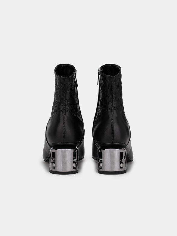 Ankle boots with accent heel - 4