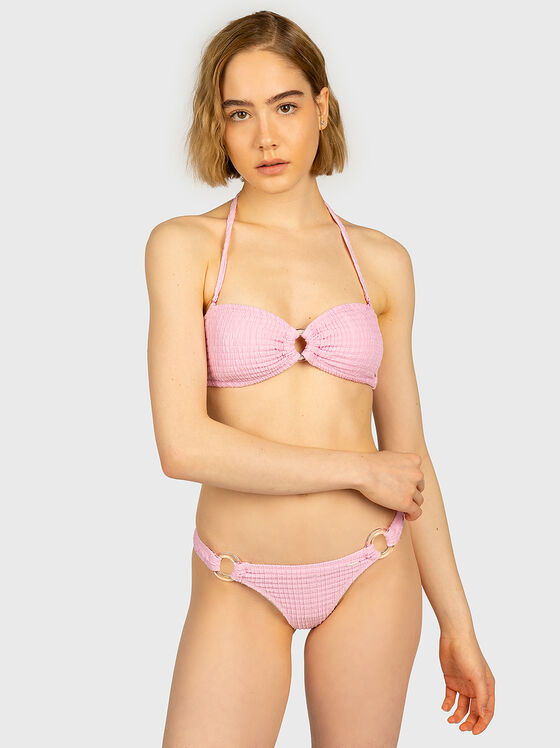 Pink bikini bottom ROSE - 1