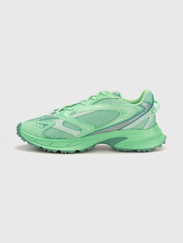 Sports shoes with logo in green - 4