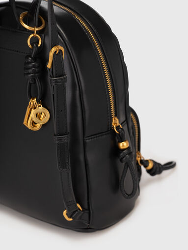 Black backpack with logo accent - 4