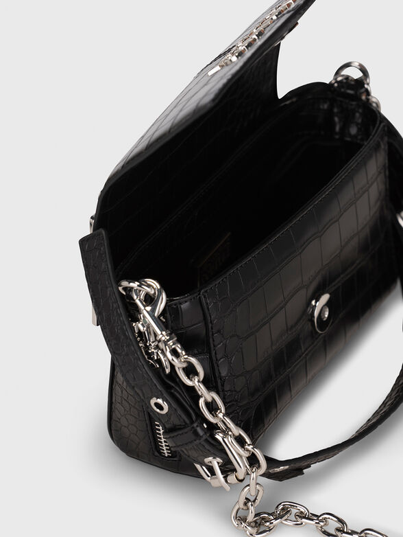 Croc-effect small crossbody bag  - 6