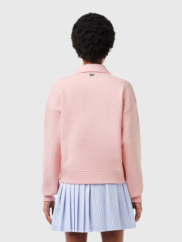 Collar sweatshirt in pink - 2