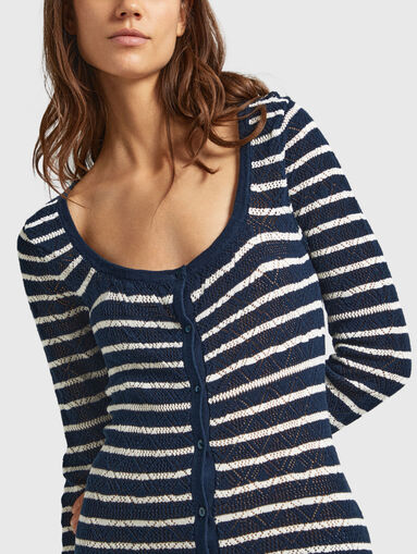 Striped dress with buttons - 2
