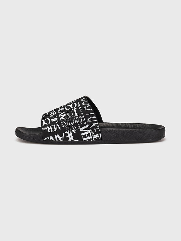 FONDO SLIDE slippers with monogram logo print - 4