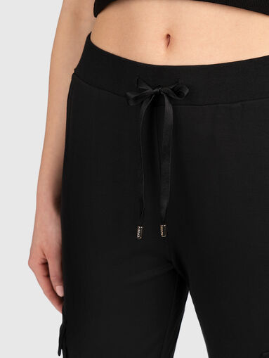 Sports pants with in black color - 4