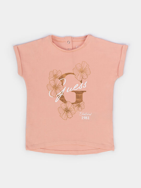T-shirt with golden print - 1