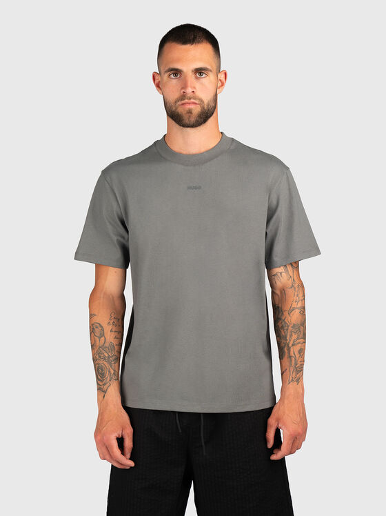 Oversized T-shirt with oval neckline - 1