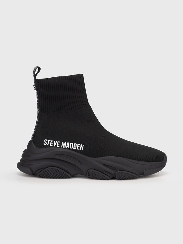 Black sneakers with logo  - 1