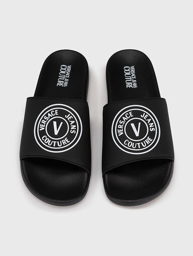 FONDO SLIDE slippers with logo print - 5
