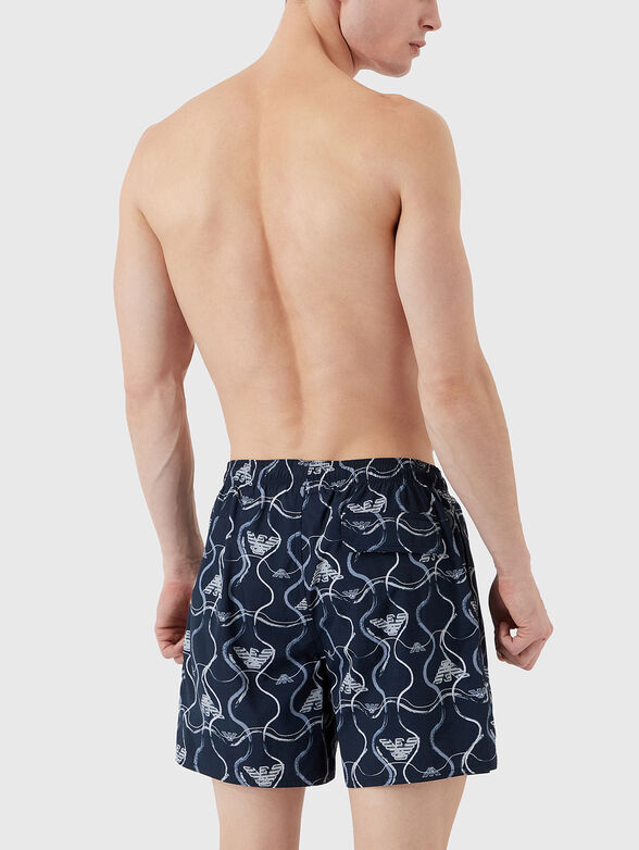 Beach shorts with monogram logo print - 2