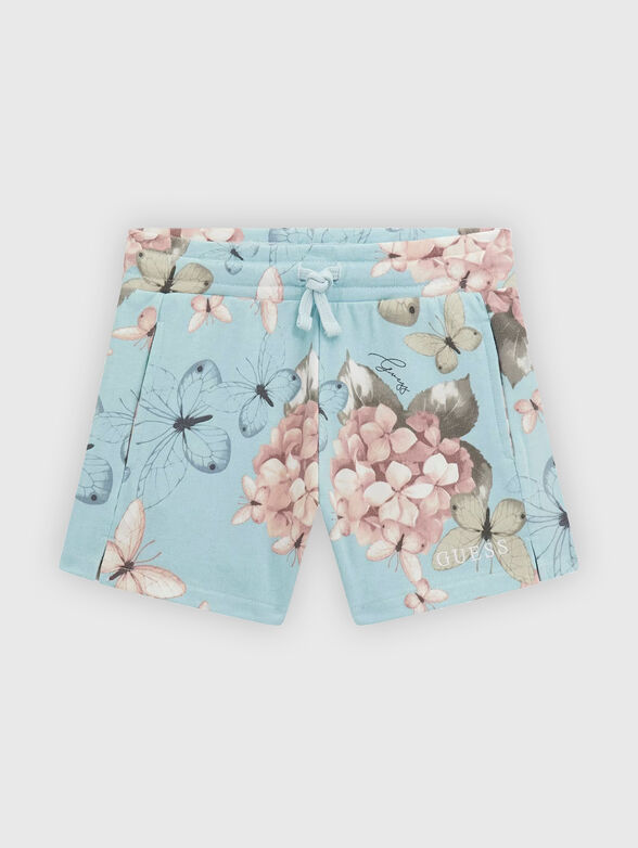 Floral print shorts - 1