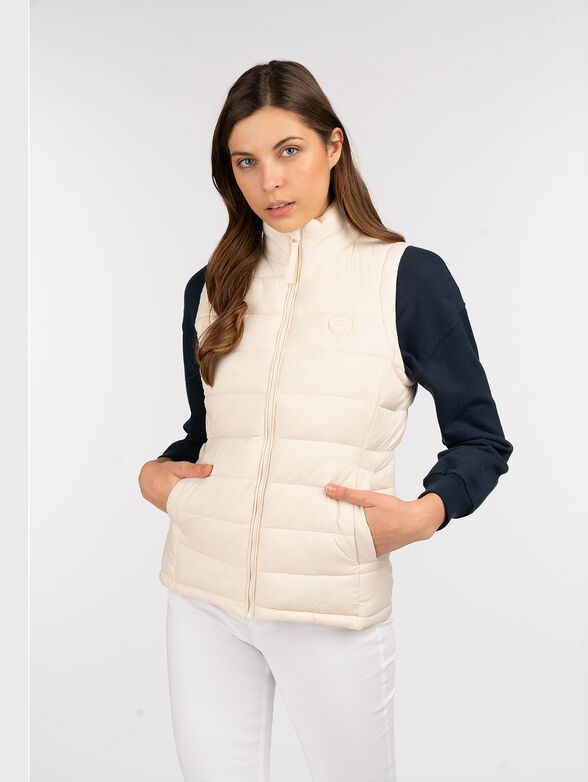 MADDIE vest with quilted effect  - 1