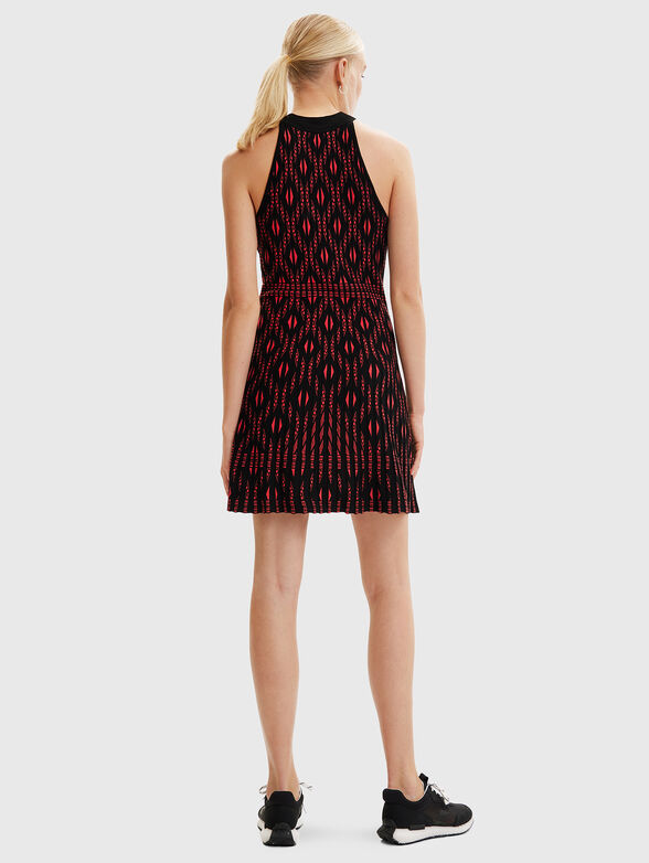EL HAVRE black dress with geometric print - 2